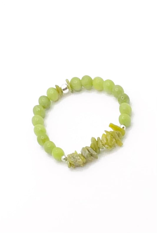 Jade (Green) with Chipped Natural Gemstone Bracelet