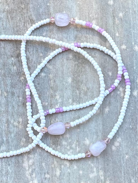 Rose Quartz Gemstone Waist Bead