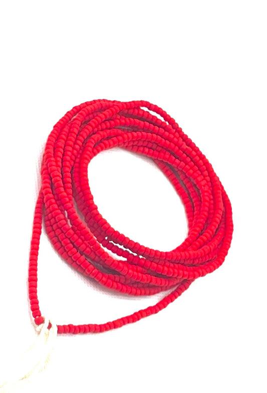 Red Matte Waist Bead