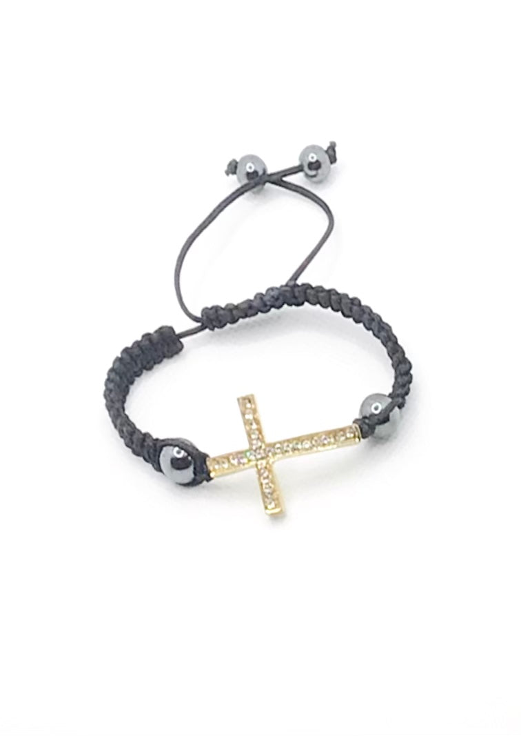 Cross Drawstring Bracelet