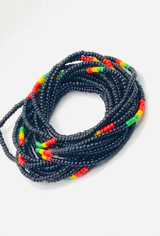 “The Culture” Red/Yellow/Green Waist Bead