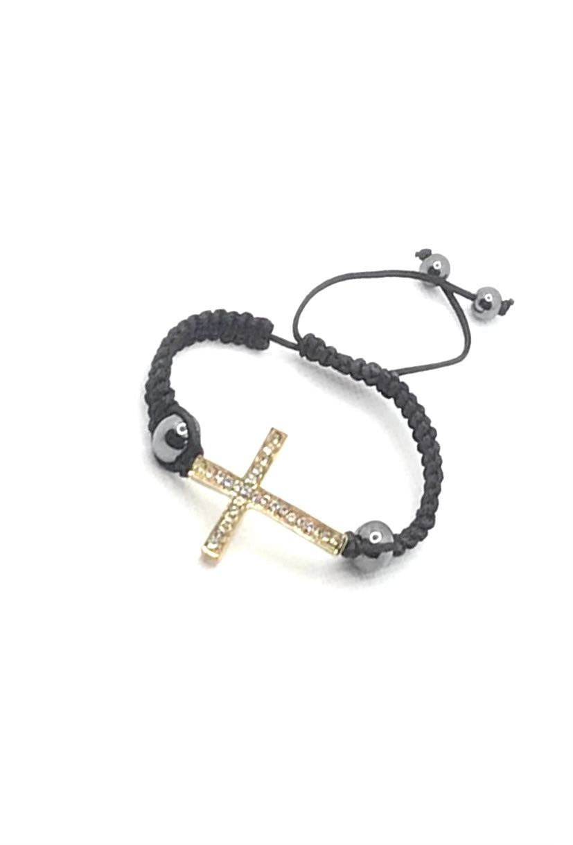 Cross Drawstring Bracelet