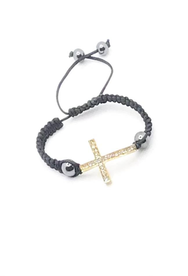 Cross Drawstring Bracelet