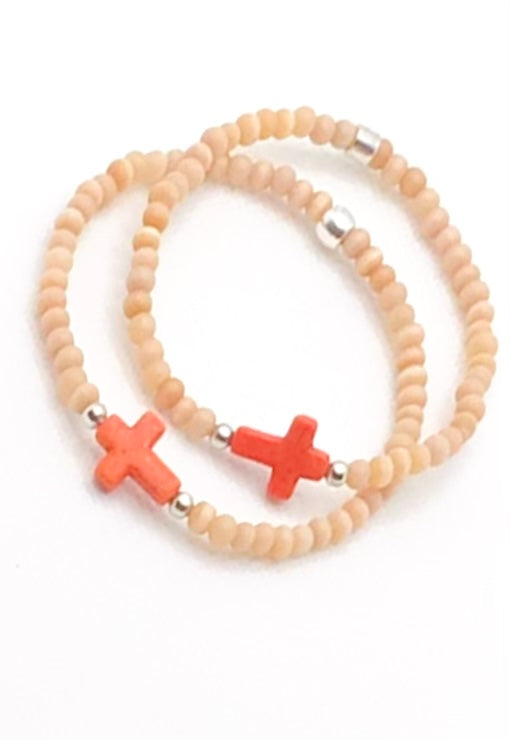 Cat’s Eye   Cross Natural Gemstone Bracelet