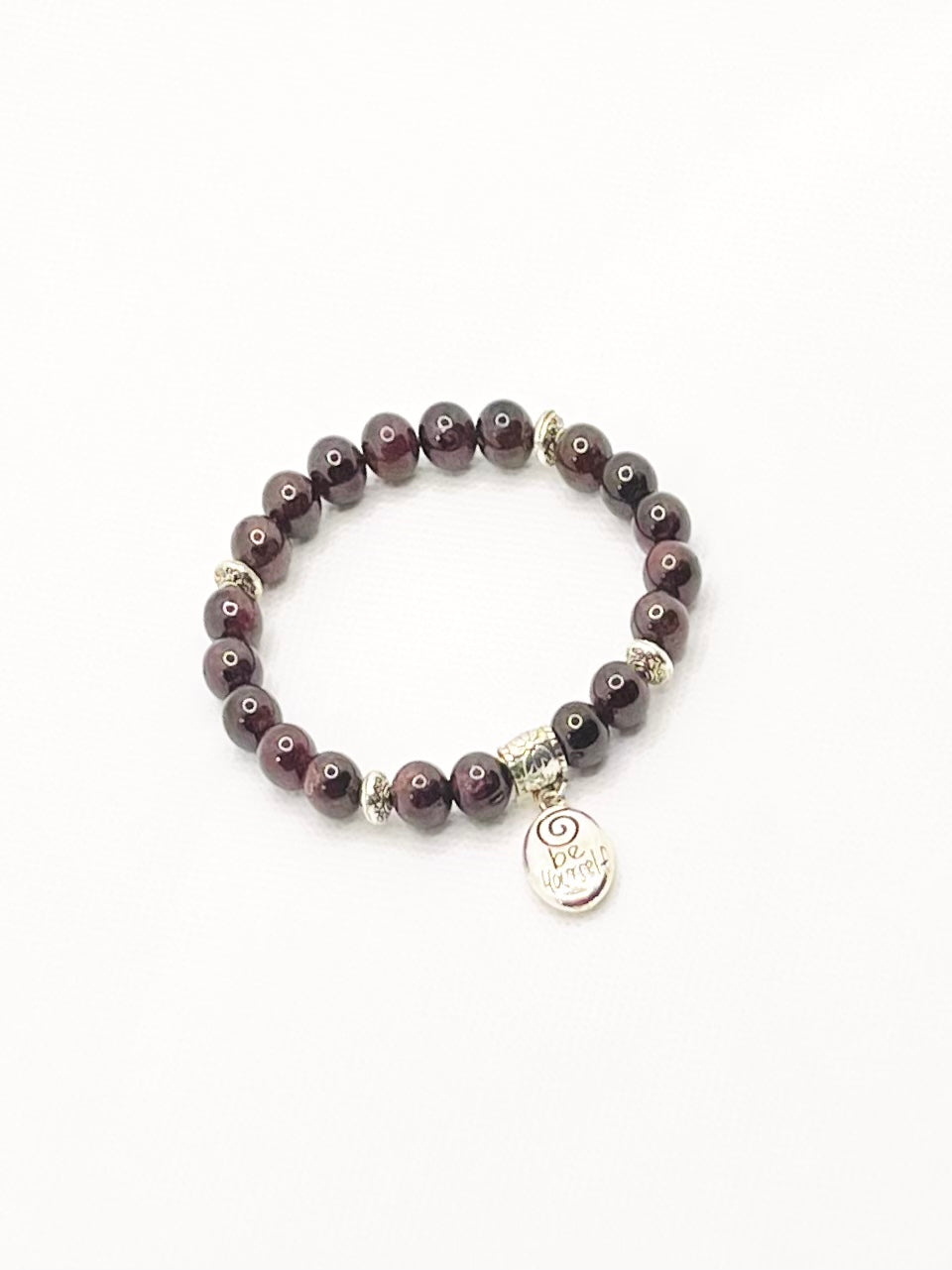 Garnet Natural Gemstone with Charm Bracelets