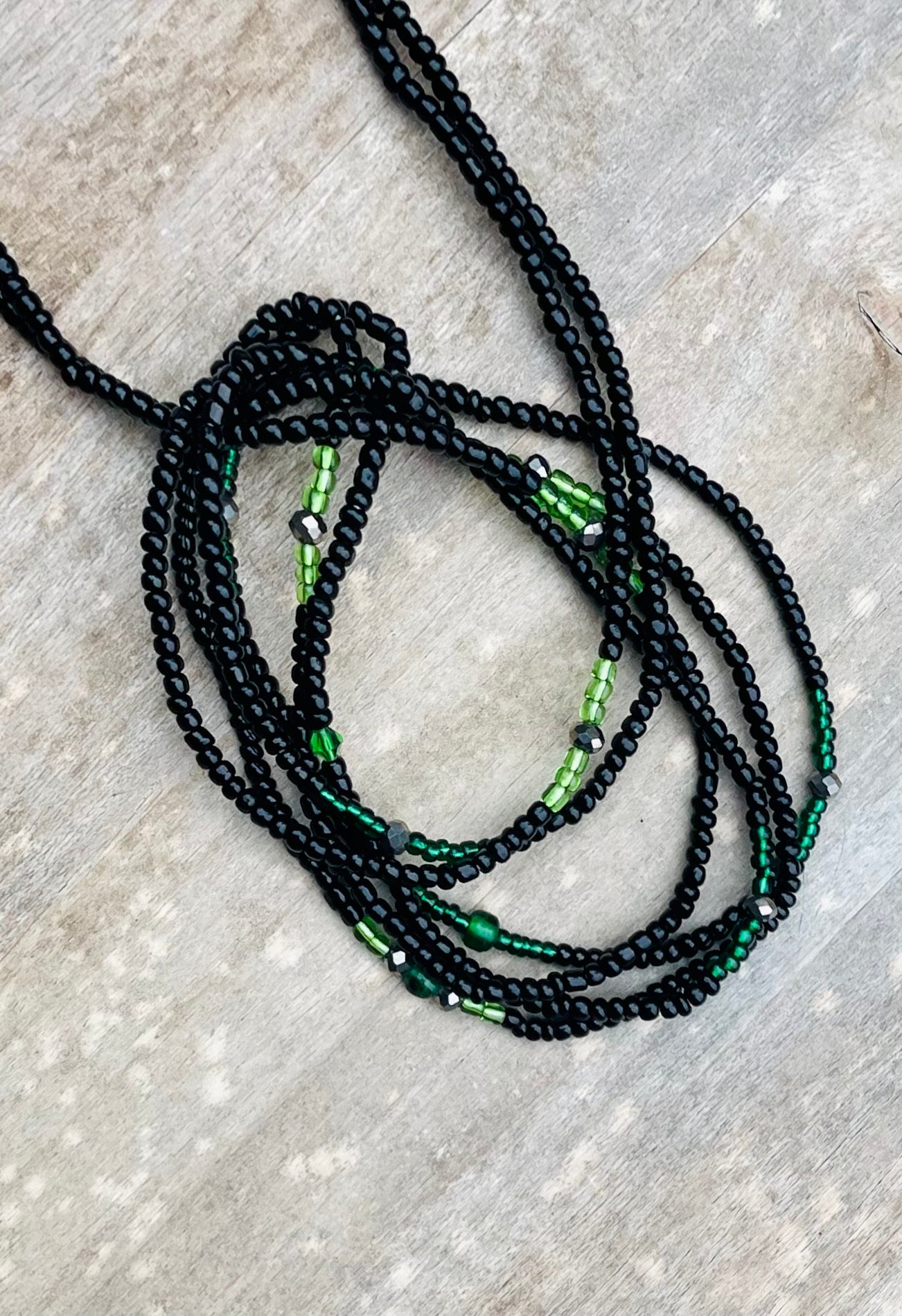 Black & Green Jewel’s Waist Bead