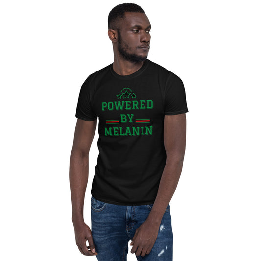 “Green Powered By Melanin” Unisex Statement T-Shirt