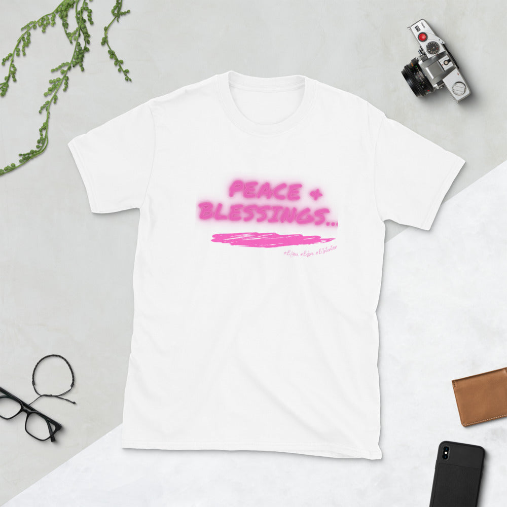 “Pink Peace & Blessings” Unisex Statement T-Shirt