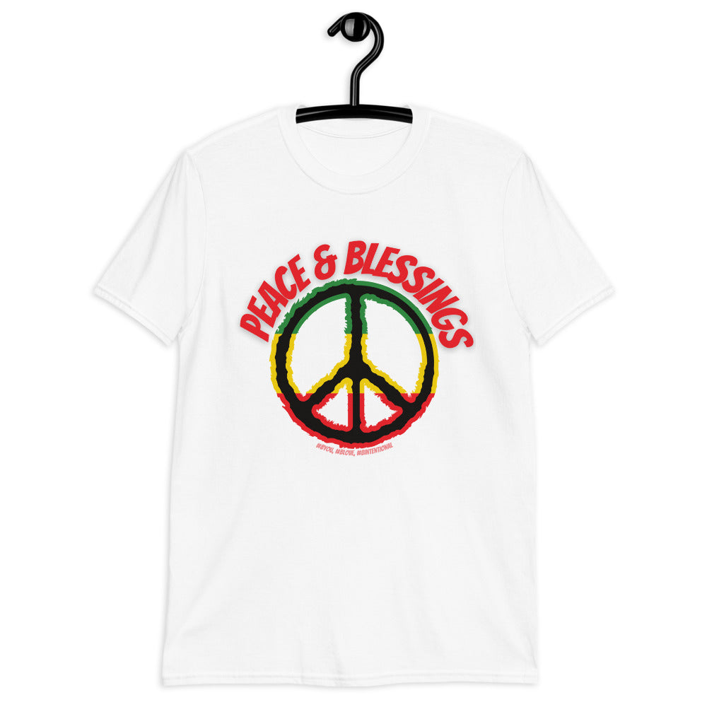 “Red Peace & Blessings” Unisex Statement T-Shirt